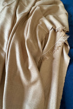 Beige Pashmina Throw / Blanket
