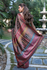 Black Kani Tissue Silk Saree