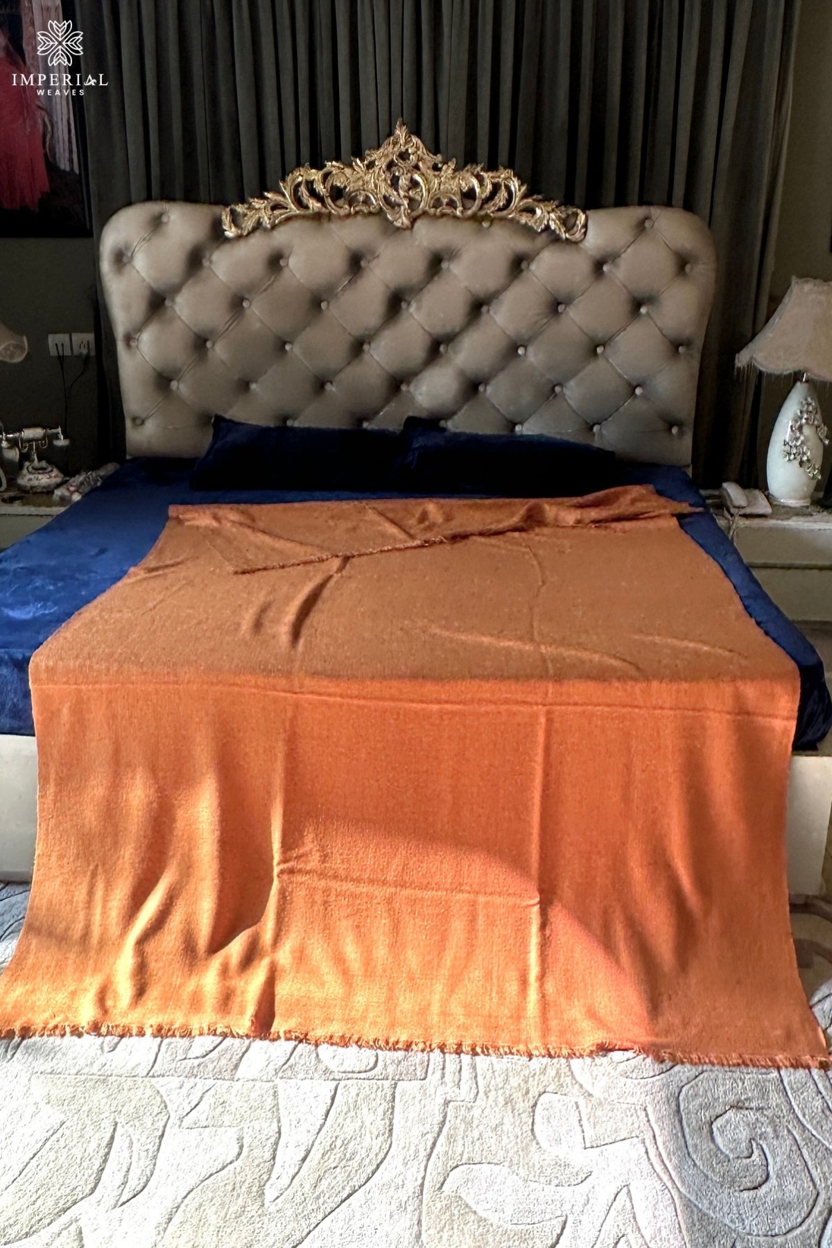 Tangerine Pashmina Throw / Blanket