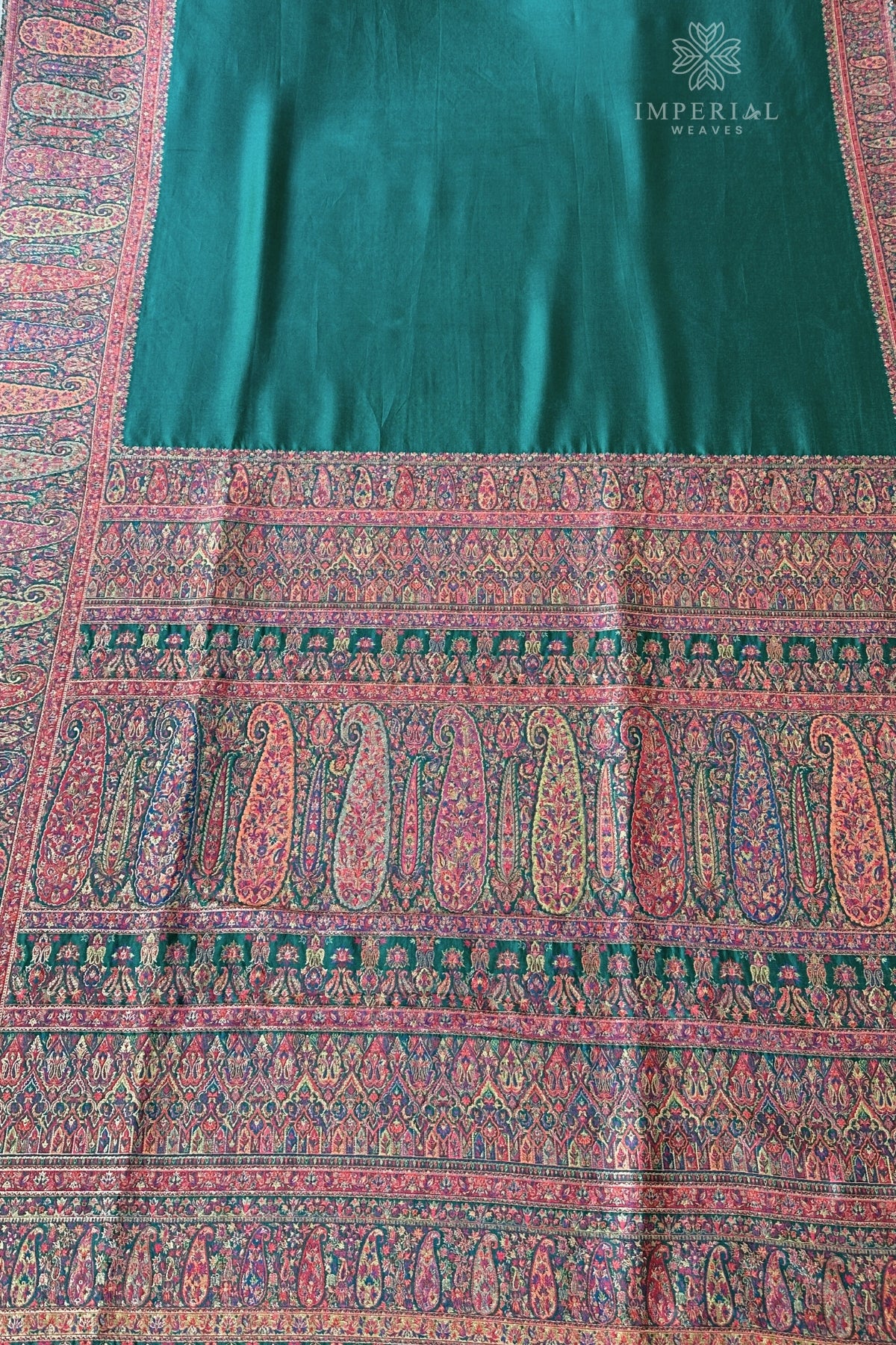 Green Kani Jamawar Pallu Silk Saree