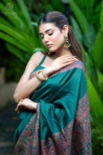 Green Kani Jamawar Pallu Silk Saree