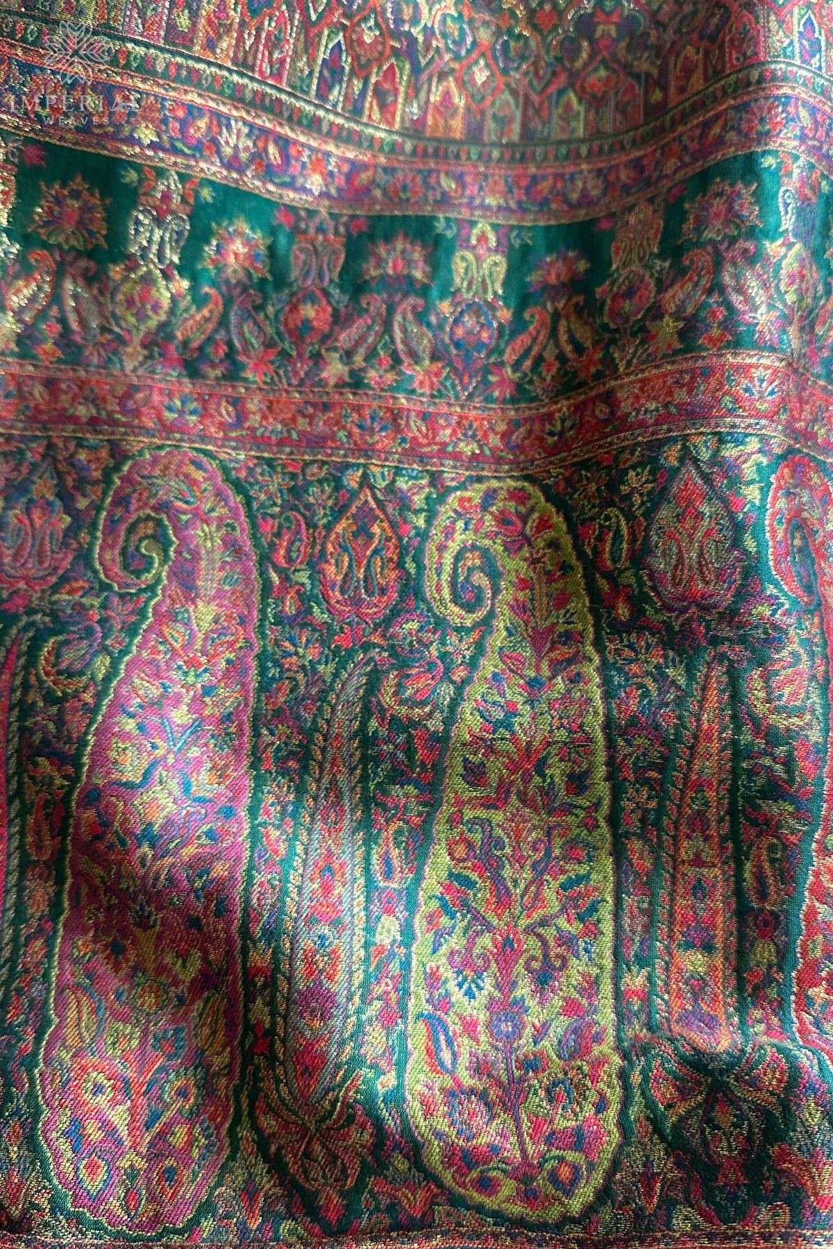 Green Kani Jamawar Pallu Silk Saree