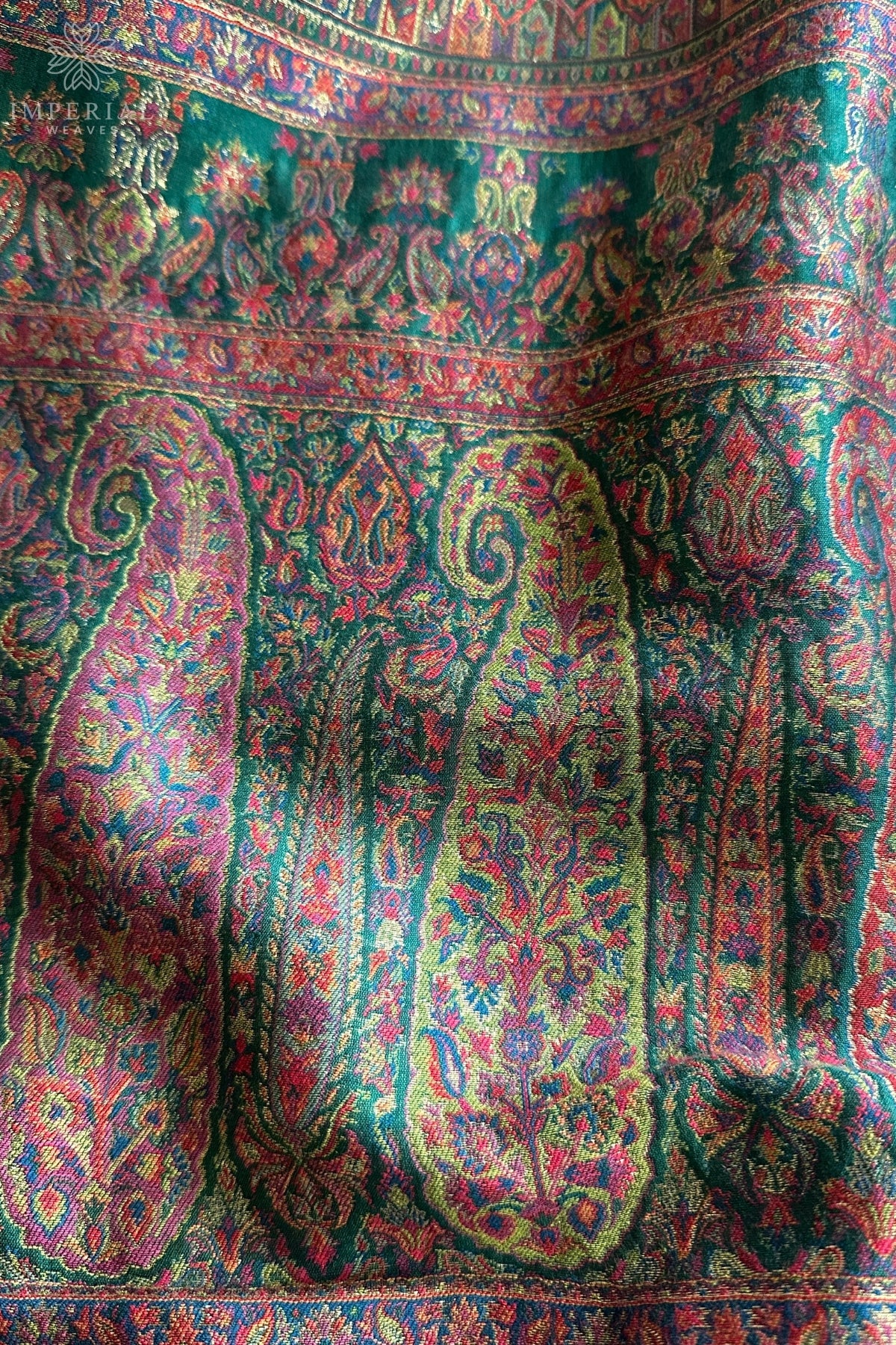 Green Kani Jamawar Pallu Silk Saree