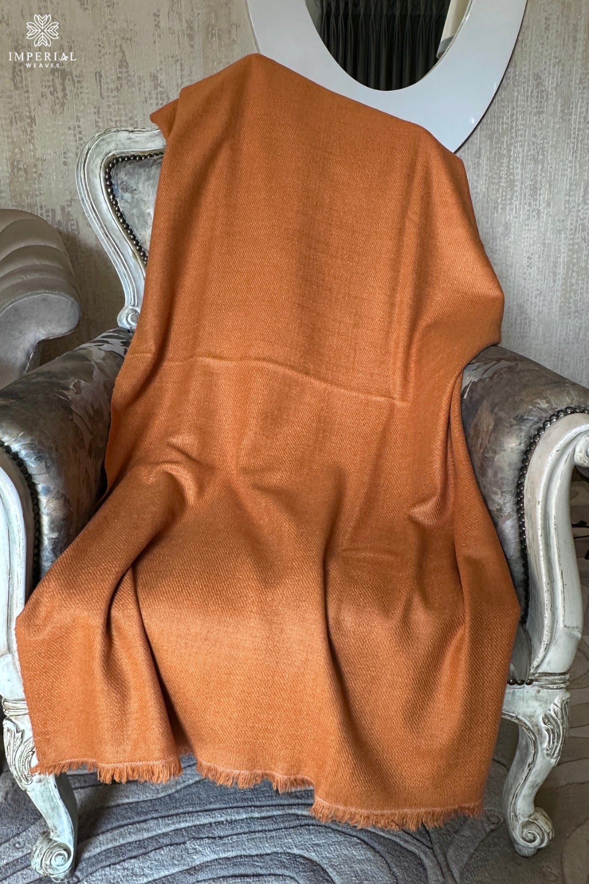 Tangerine Pashmina Throw / Blanket