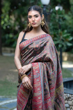 Black Kani Tissue Silk Saree