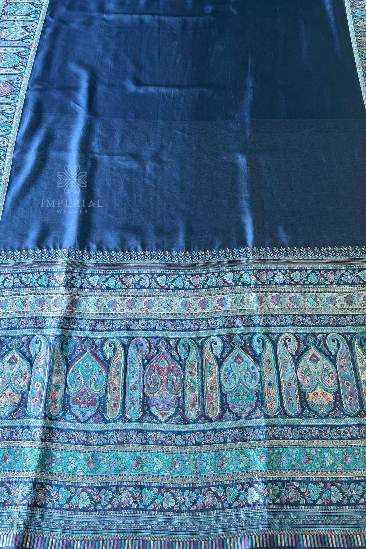 Blue Kasni Saree Kashmiri