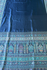 Blue Kasni Saree Kashmiri